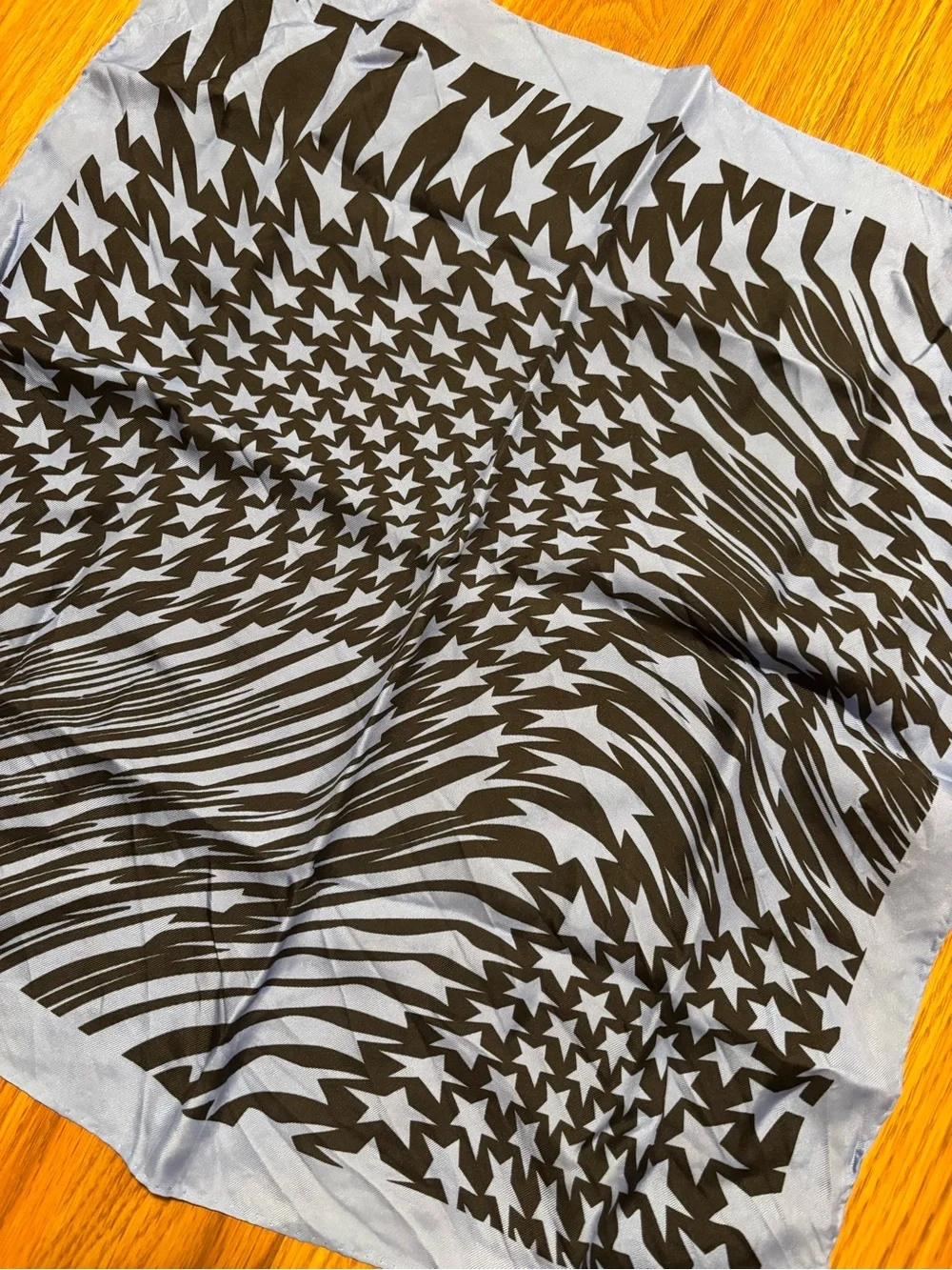 Mugler H&M Swirling-star Silk Scarf